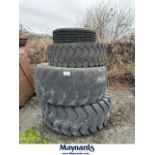 lot of mixed loader tires