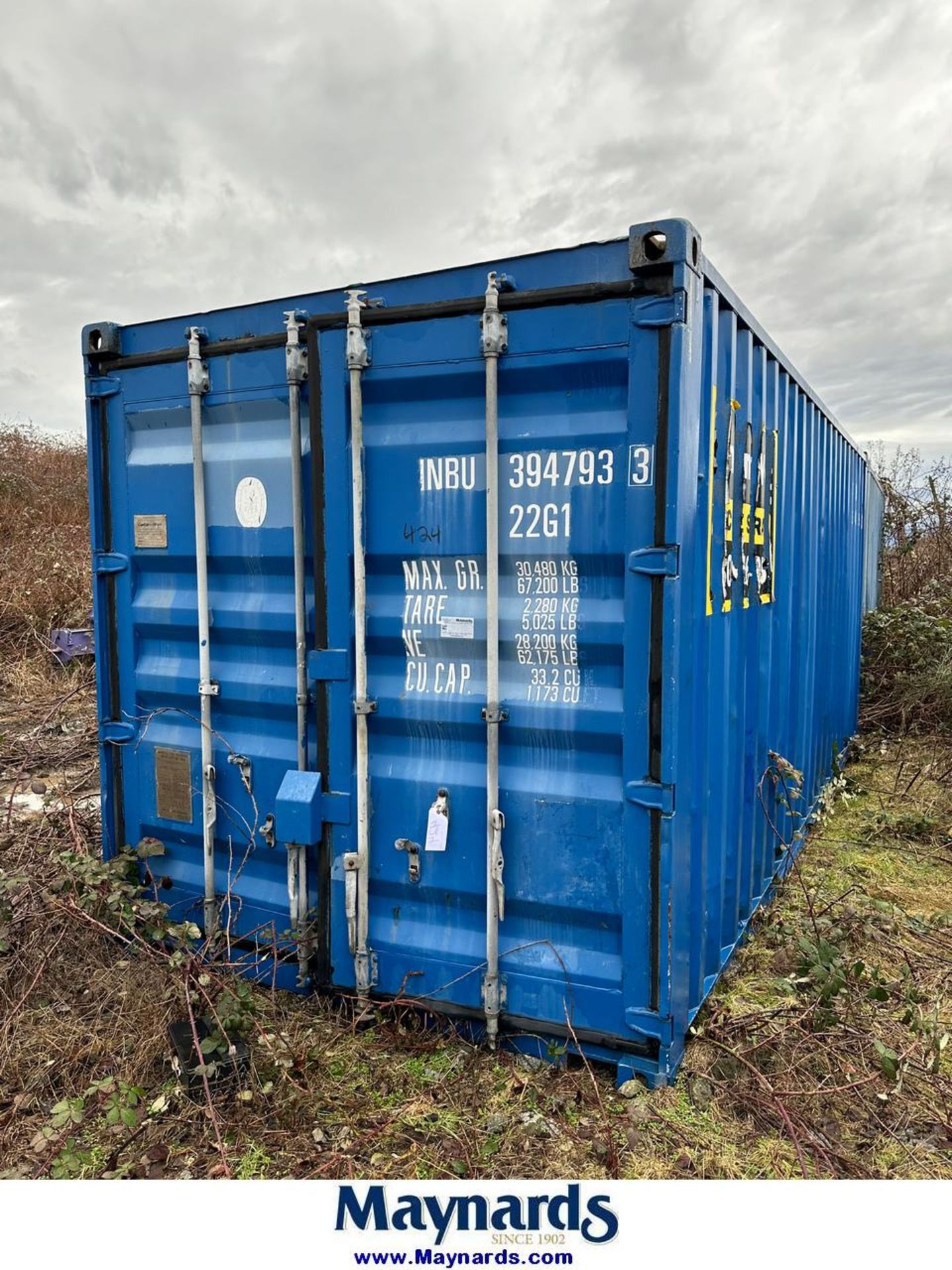 2002 20 ft shipping container