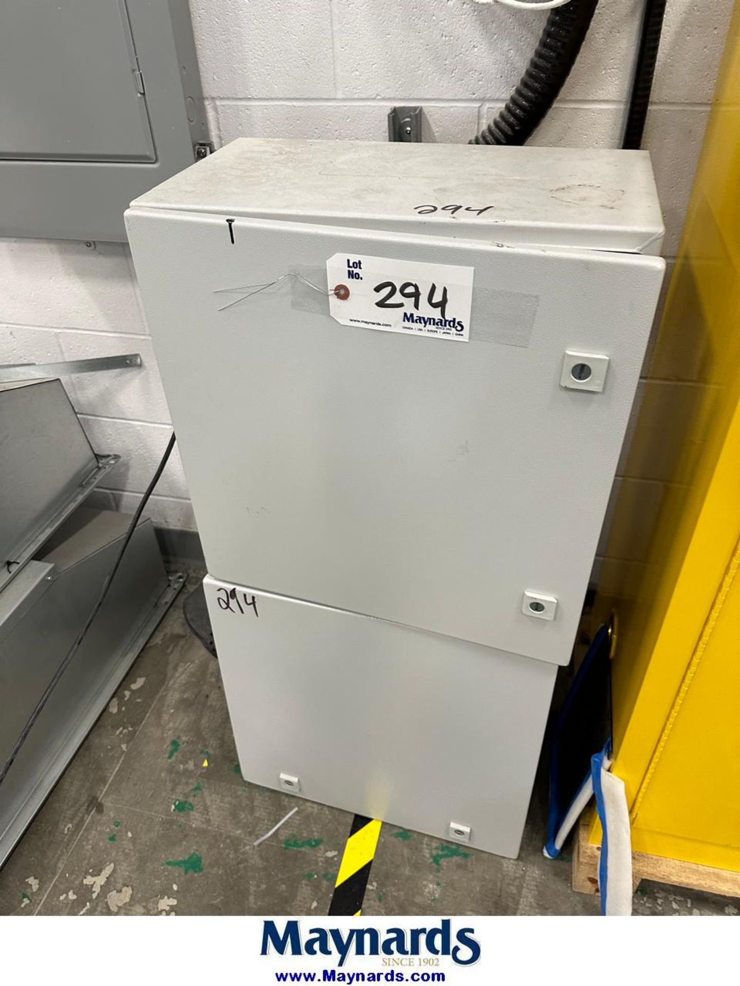 (2) electrical cabinets