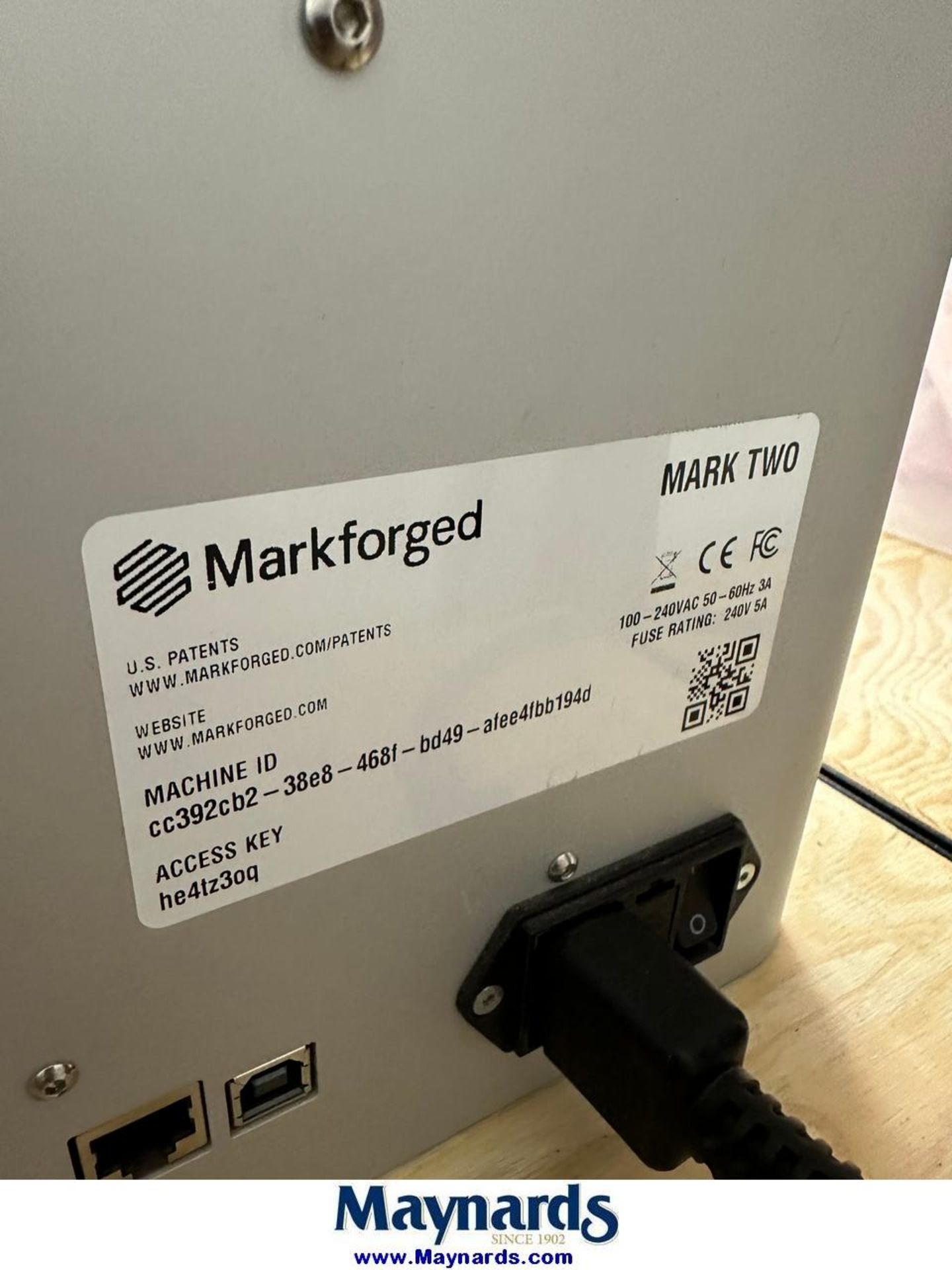 Markforged Mark Two 3D printer - Image 2 of 3