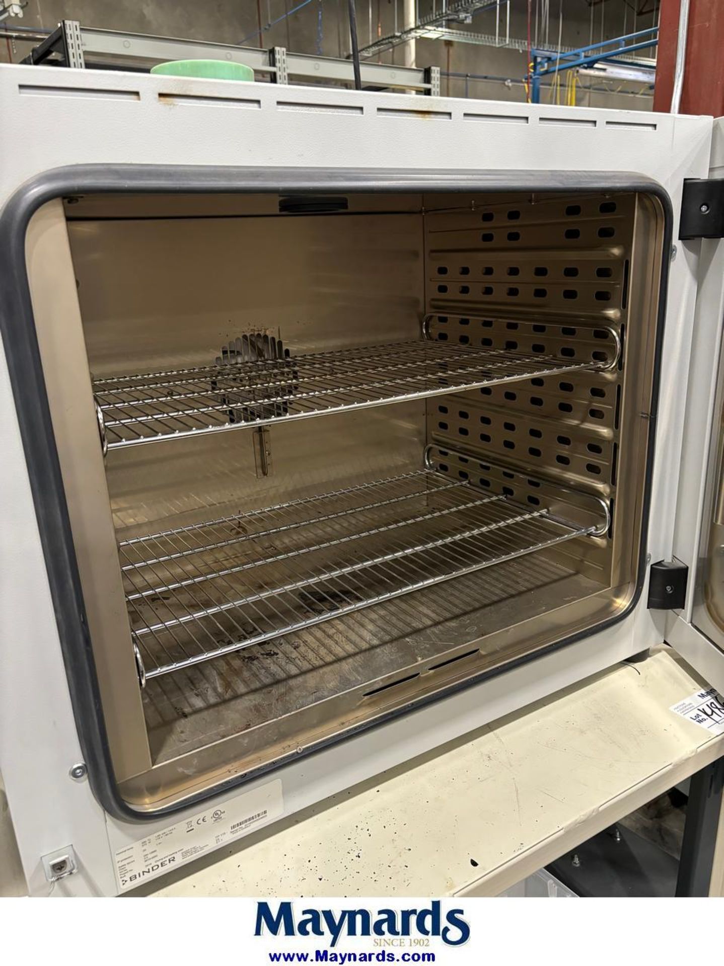 2019 Binder 9010-0262 drying and heating oven with stand - Image 3 of 4