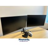 HP (1) 27" monitors (1) Thinkvision 27" monitor