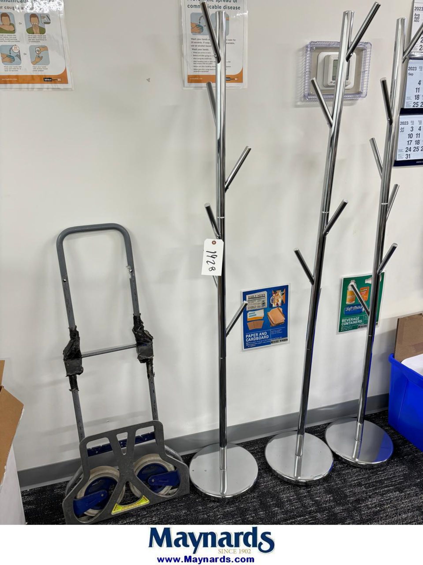 coat racks, folding dolly