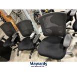 (3) gas lift office chairs