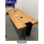 6 ft L x 36"W custom wood board room table