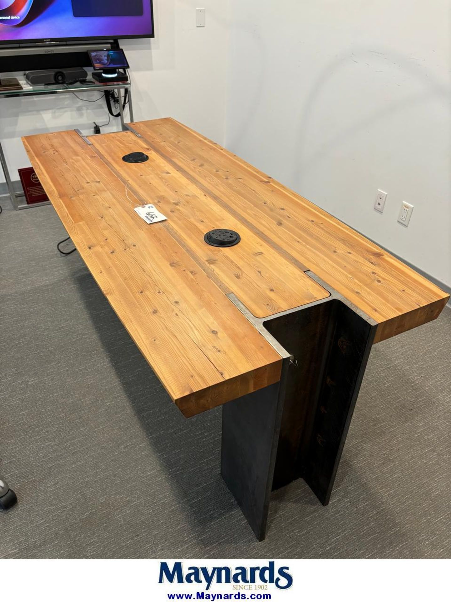 6 ft L x 36"W custom wood board room table