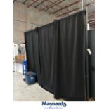 Display curtain with 2 posts