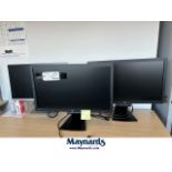 (3) HP computer monitors