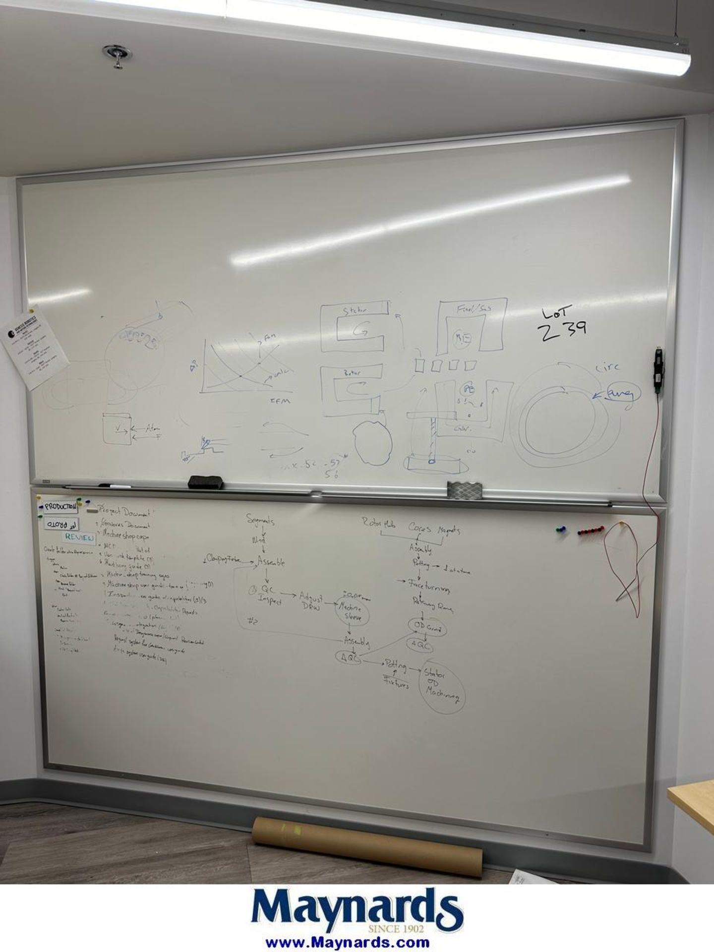 (3) white boards 4 ft by 8 ft