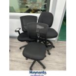 (3) office chairs