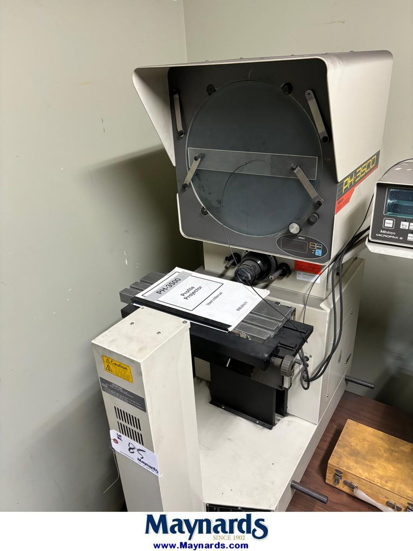 Mitutoyo PH-3500 Profile Projector - Image 2 of 4