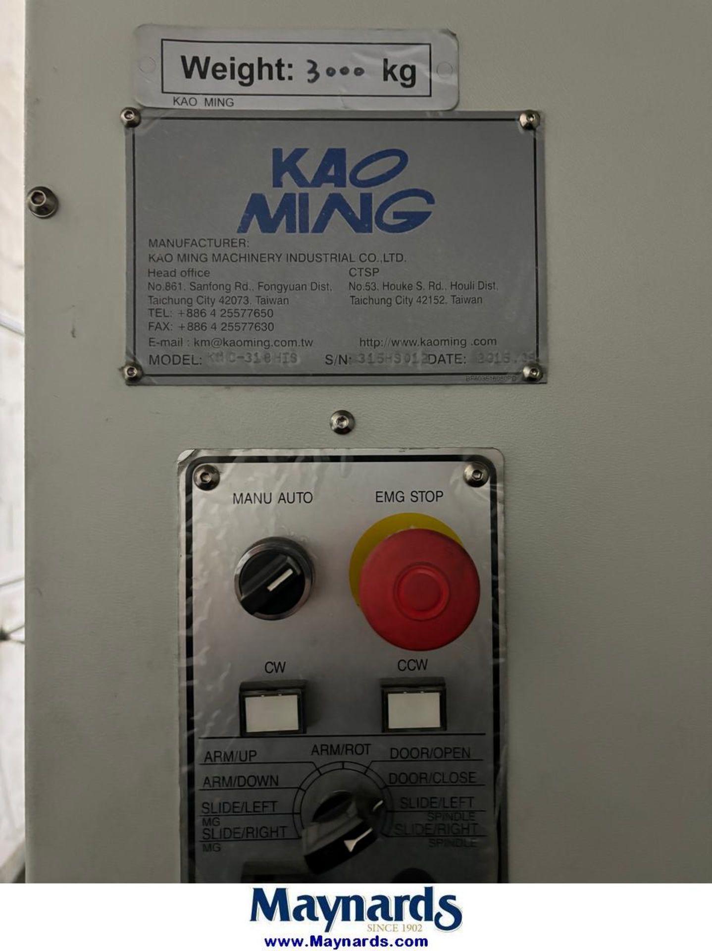 2015 Kao Ming KMX-318 HIS CNC Gantry type Mill - Image 17 of 19