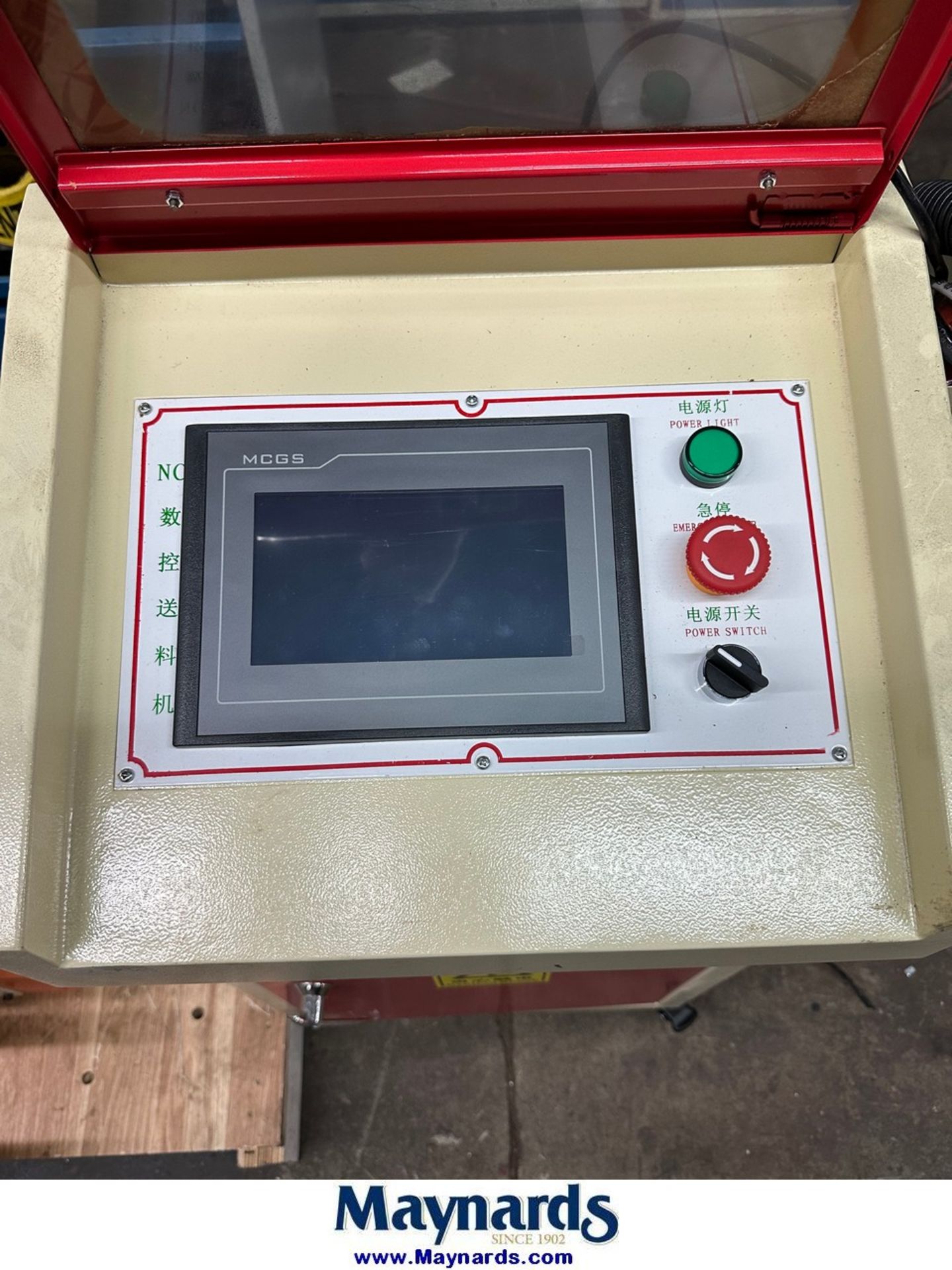 2021 Bescomt Servo feeder, 18" width, 3" opening computer controlled - Image 3 of 5