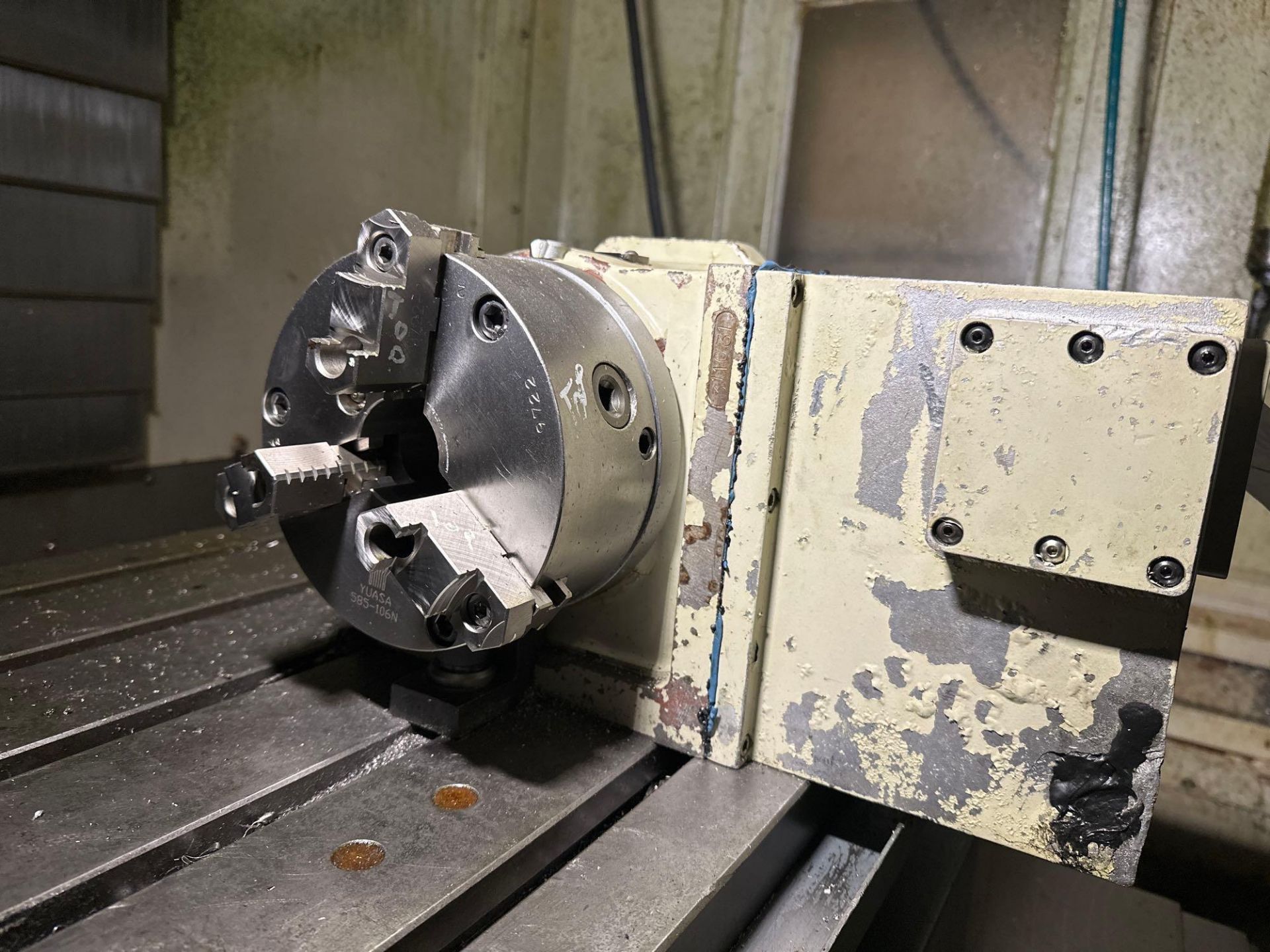 4-Axis Rotary Table w/ 6” 3-Jaw Chuck and Tailstock - Image 4 of 6