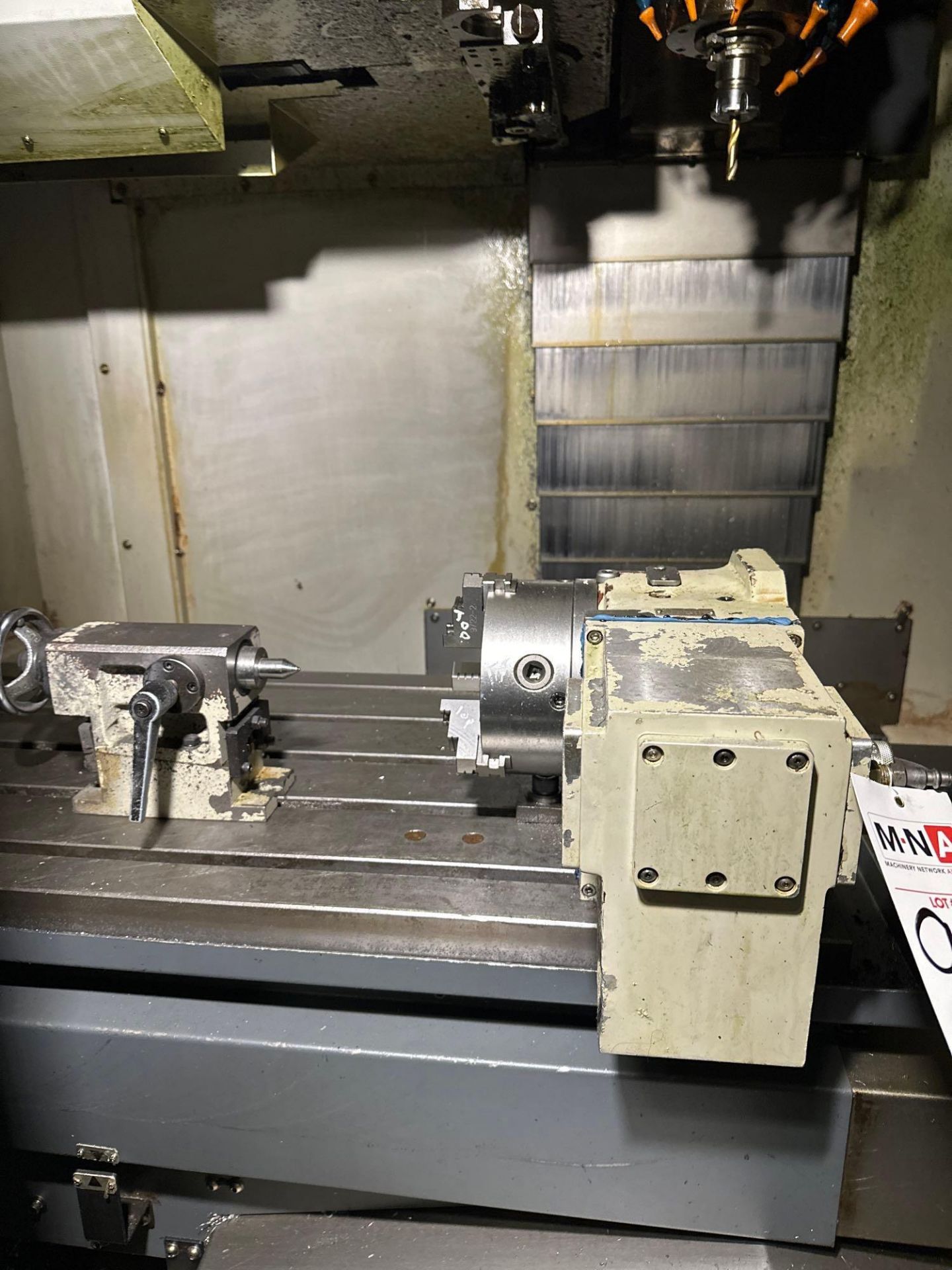 4-Axis Rotary Table w/ 6” 3-Jaw Chuck and Tailstock