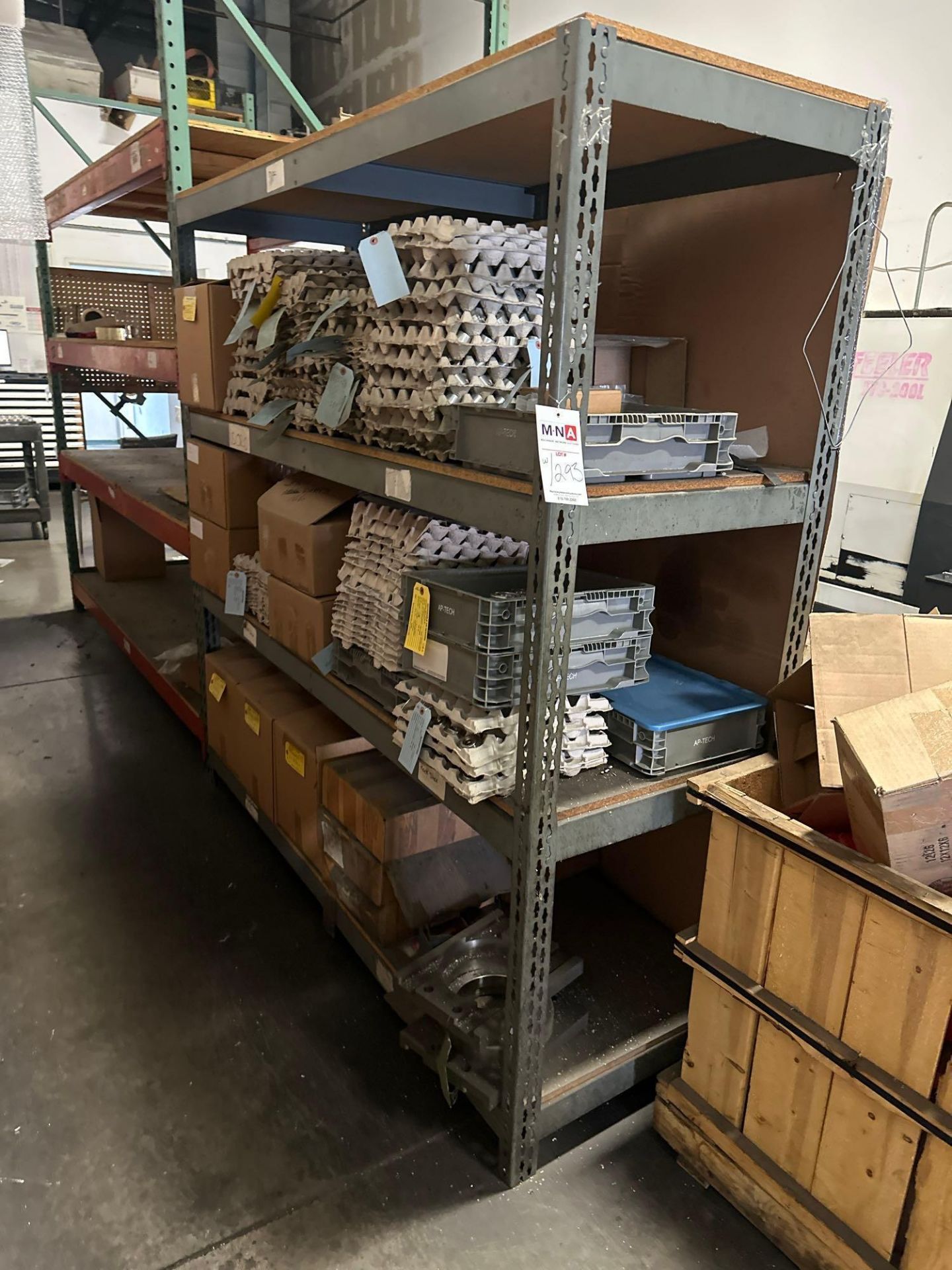 (2) Sections of 71”L x 23”W x 71”H Shelving