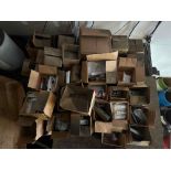 Pallet of Assorted Vise Jaws, Bolts, Collets and Miscellaneous Items