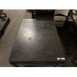 35.5” x 46” x 5” Precision Granite Surface Plate, Grade A, s/n AE-3648, w/ Steel Stand