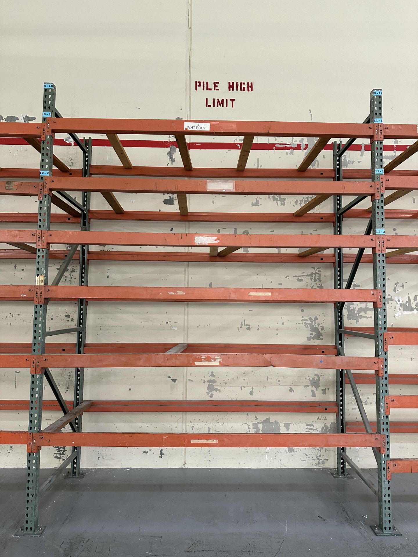 (5) Section of 41” x 111” x 143” Sheet Material Racking *RACKING ONLY* - Image 11 of 12