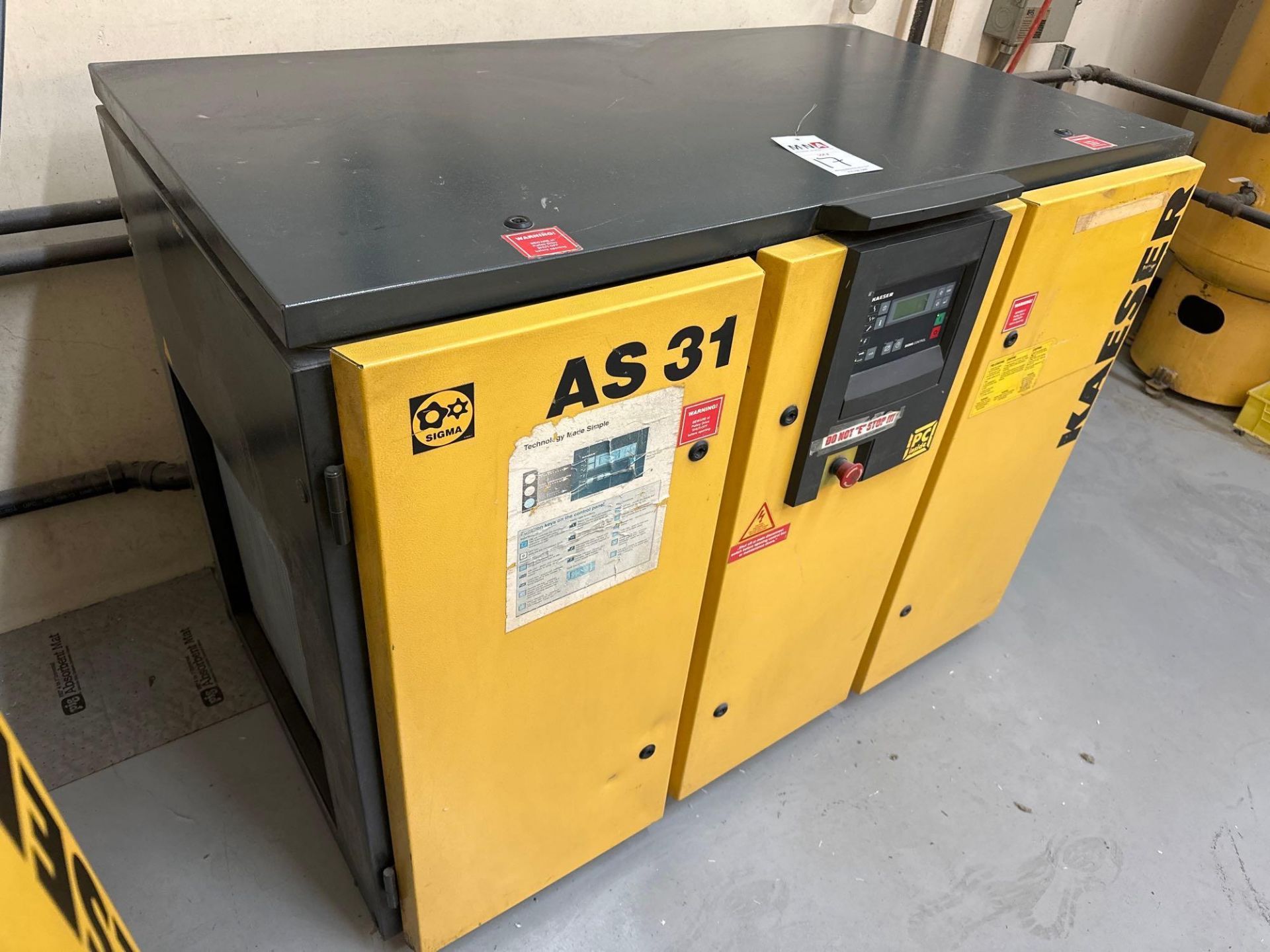 Kaeser AS31 Rotary Screw Air Compressor, 25 HP, 74567hrs - Image 3 of 5