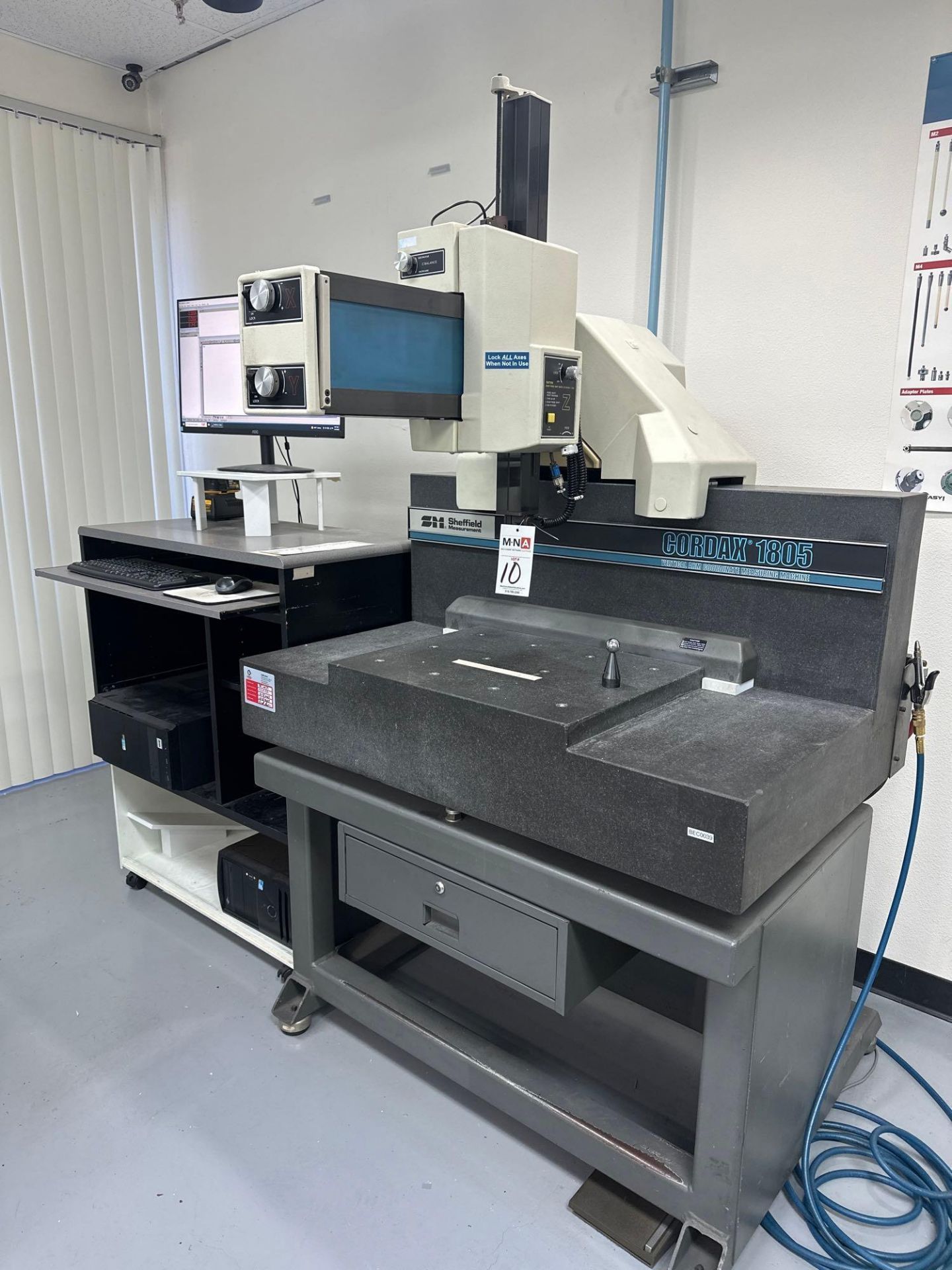 Sheffield Measurement Cordax 1805 Vertical Arm Coordinate Measuring Machine, s/n BEC0039 - Image 2 of 15