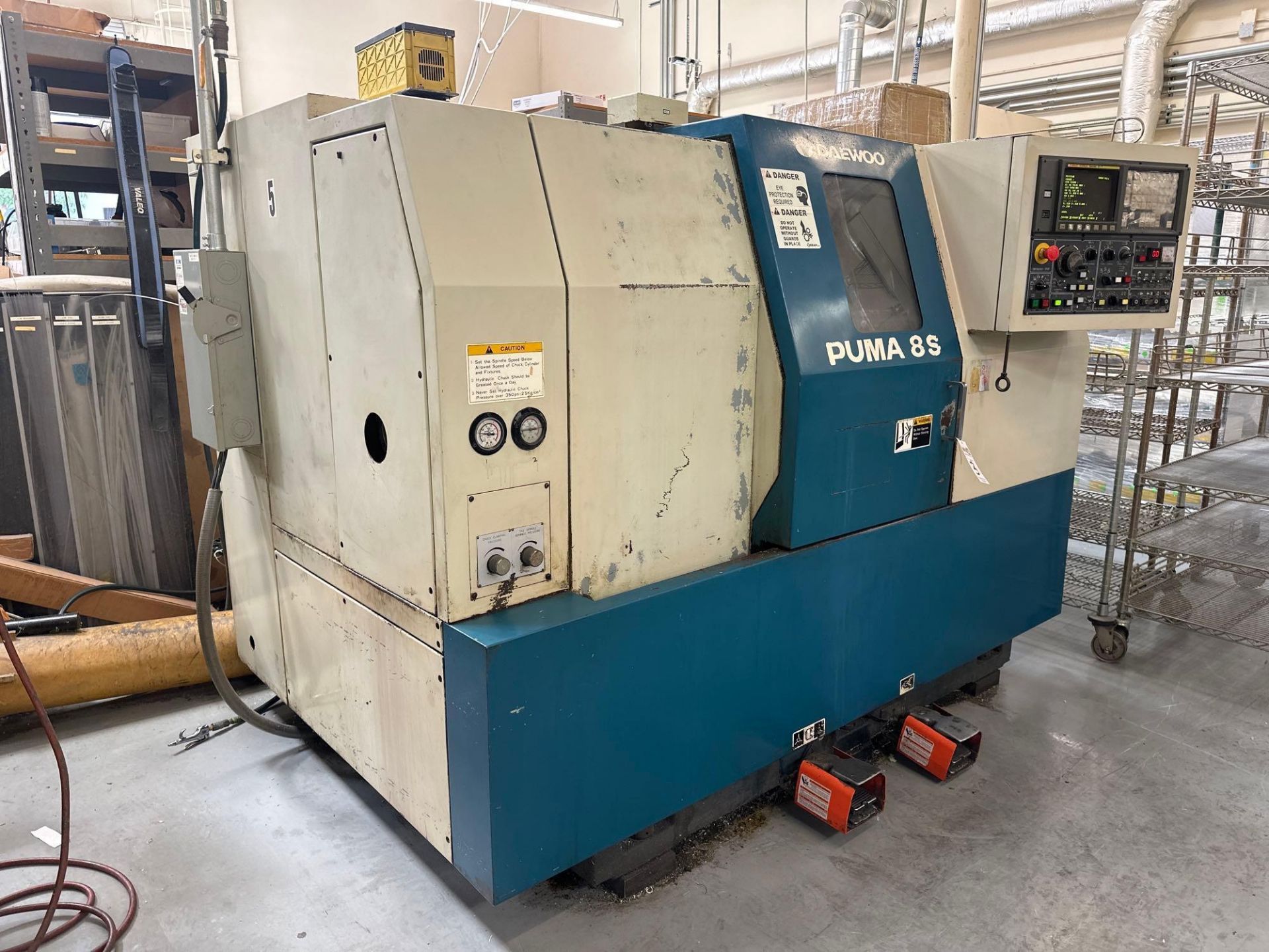 Daewoo Puma 8S CNC Lathe, Fanuc 0-T Control, 8"Kitagawa 3-Chuck, Tool Presetter, s/n PM8S-0277, 1995 - Image 2 of 10