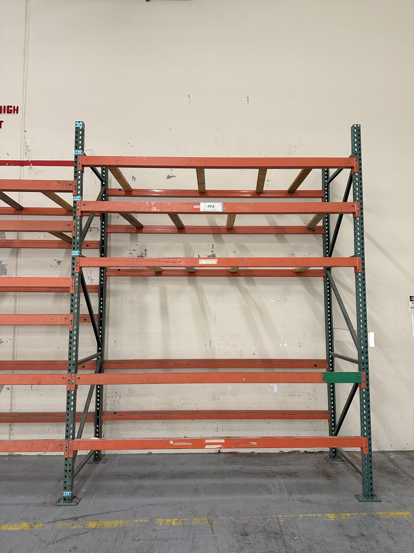 (5) Section of 41” x 111” x 143” Sheet Material Racking *RACKING ONLY* - Image 8 of 12