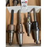 (4) Cat-50 Tool Holders w/ Carbide Insert Face Mills