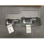 (2) 2-3” & 3-4” Brown & Sharpe Micromaster Micrometers