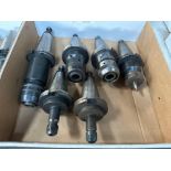 (6) CT-50 Tool Holders w/ Assorted Tooling