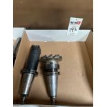 (2) CT-50 Tool Holders w/ Carbide Insert Face Mills