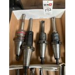 (4) CT-50 Tool Holders w/ Carbide Insert Face Mills