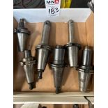 (6) CT-50 Tool Holders w/ Assorted Tooling