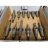 (12) Accupro CT-40 Tool Holders w/ Assorted Tooling