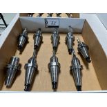 (9) Tendo Platinum Hydraulic CT-40 Tool Holders w/ Assorted Tooling for Makino A61NX
