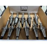 (11) Accupro CT-40 Tool Holders w/ Assorted Tooling for Makino A61NX