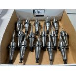 (15) MST CT-40 Shrink Fit Tool Holders w/ Assorted Tooling for Makino A61NX