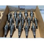 (15) MST CT-40 Shrink Fit Tool Holders w/ Assorted Tooling for Makino A61NX