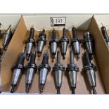 (12) Erickson CT-40 Tool Holders w/ Assorted Tooling