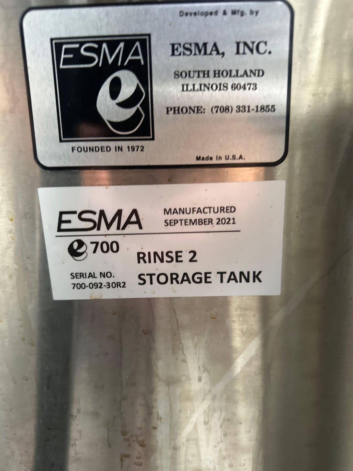 Esma E700 Ultra Sonic Washer, s/n 700-092-P1 *Delayed for sale in July* - Image 13 of 16