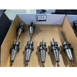 (7) Kennametal CT-40 Tool Holders w/ Assorted Tooling