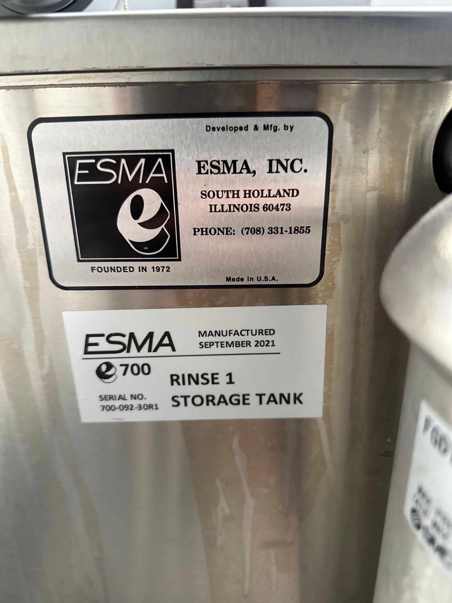 Esma E700 Ultra Sonic Washer, s/n 700-092-P1 *Delayed for sale in July* - Image 15 of 16