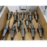 (12) Pioneer CT-40 Tool Holders w/ Assorted Tooling for Makino A61NX