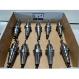 (10) Tendo Platinum Hydraulic CT-40 Tool Holders w/ Assorted Tooling for Makino A61NX