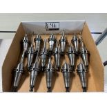 (15) MST CT-40 Shrink Fit Tool Holders w/ Assorted Tooling for Makino A61NX