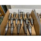 (15) Accupro CT-40 Tool Holders w/ Assorted Tooling