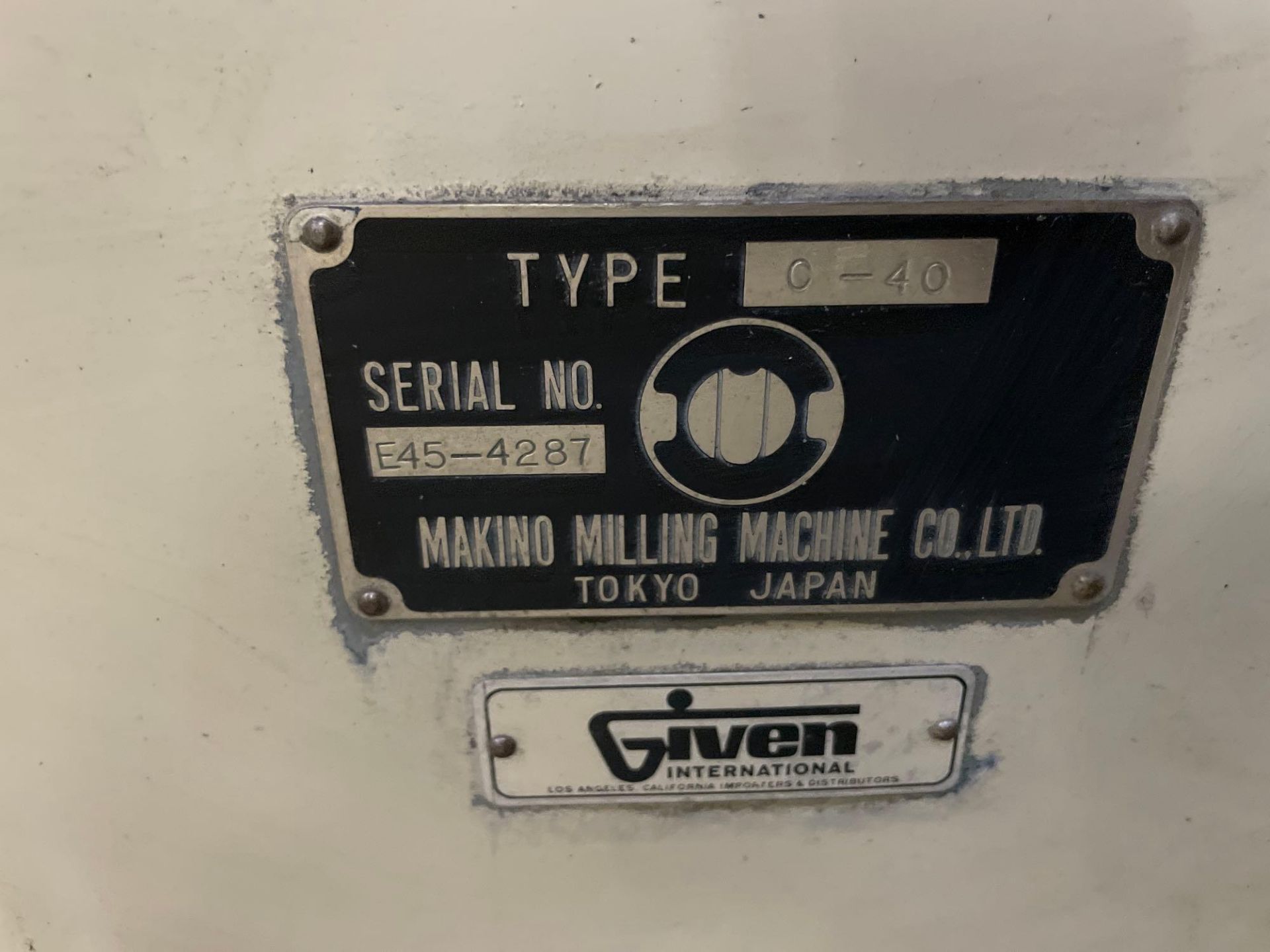 Makino C-40 Grinder, s/n E45-4287 *Off-Site Machine* - Image 7 of 7