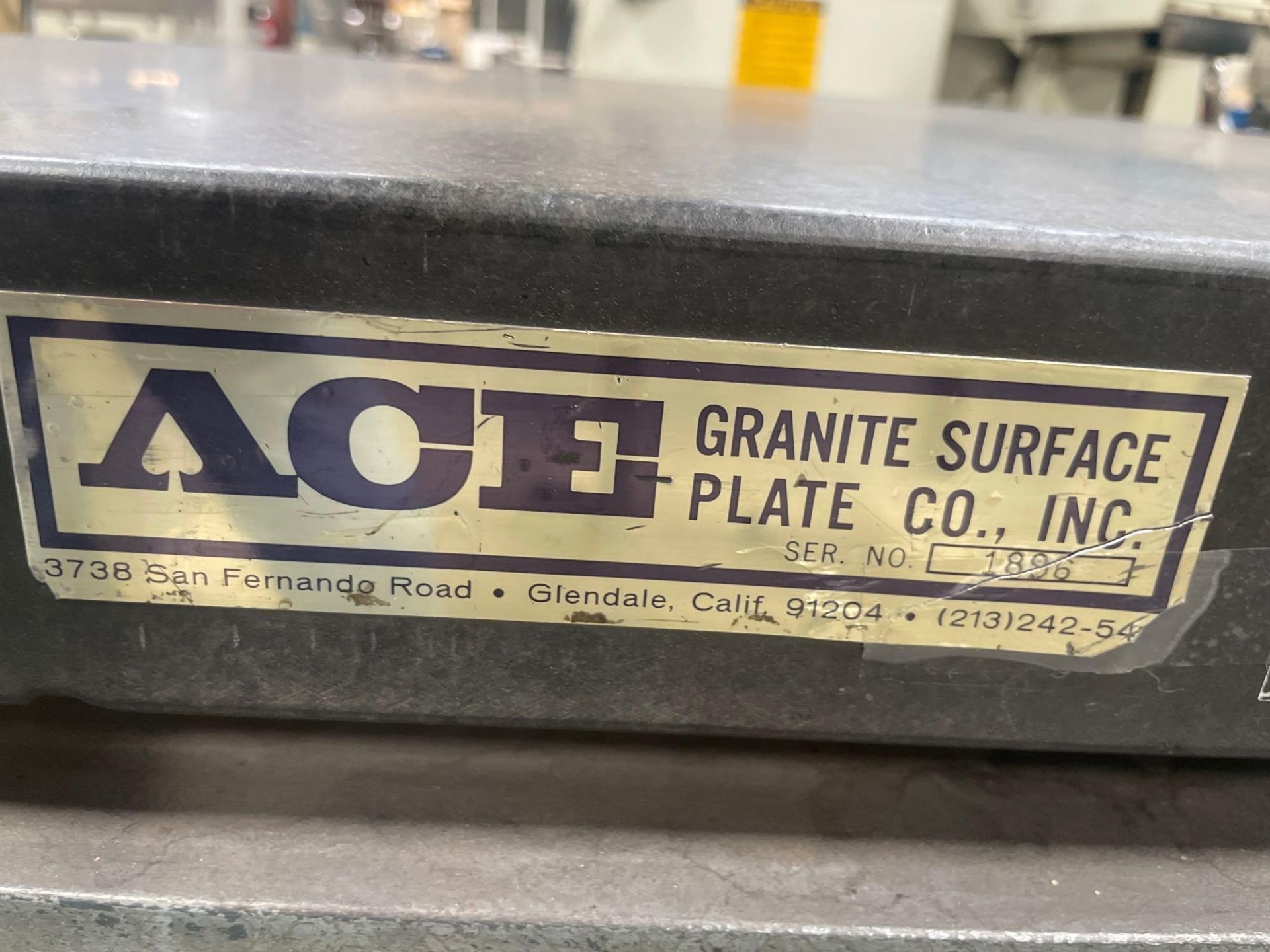 24" x 36" x 3" ACE Granite Surface Plate, s/n 1896 *Off-Site* - Image 4 of 4