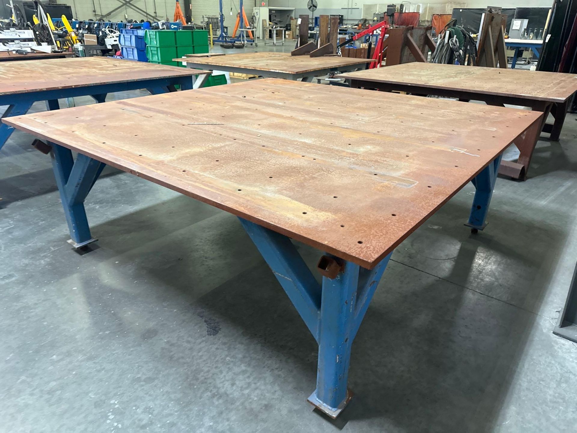 96”L x 96”W x 36”H Steel Welding Table - Image 3 of 4
