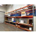 (4) Sections of 43”L x 10’W 12’H Pallet Racking